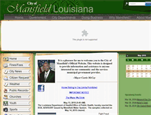 Tablet Screenshot of cityofmansfield.net